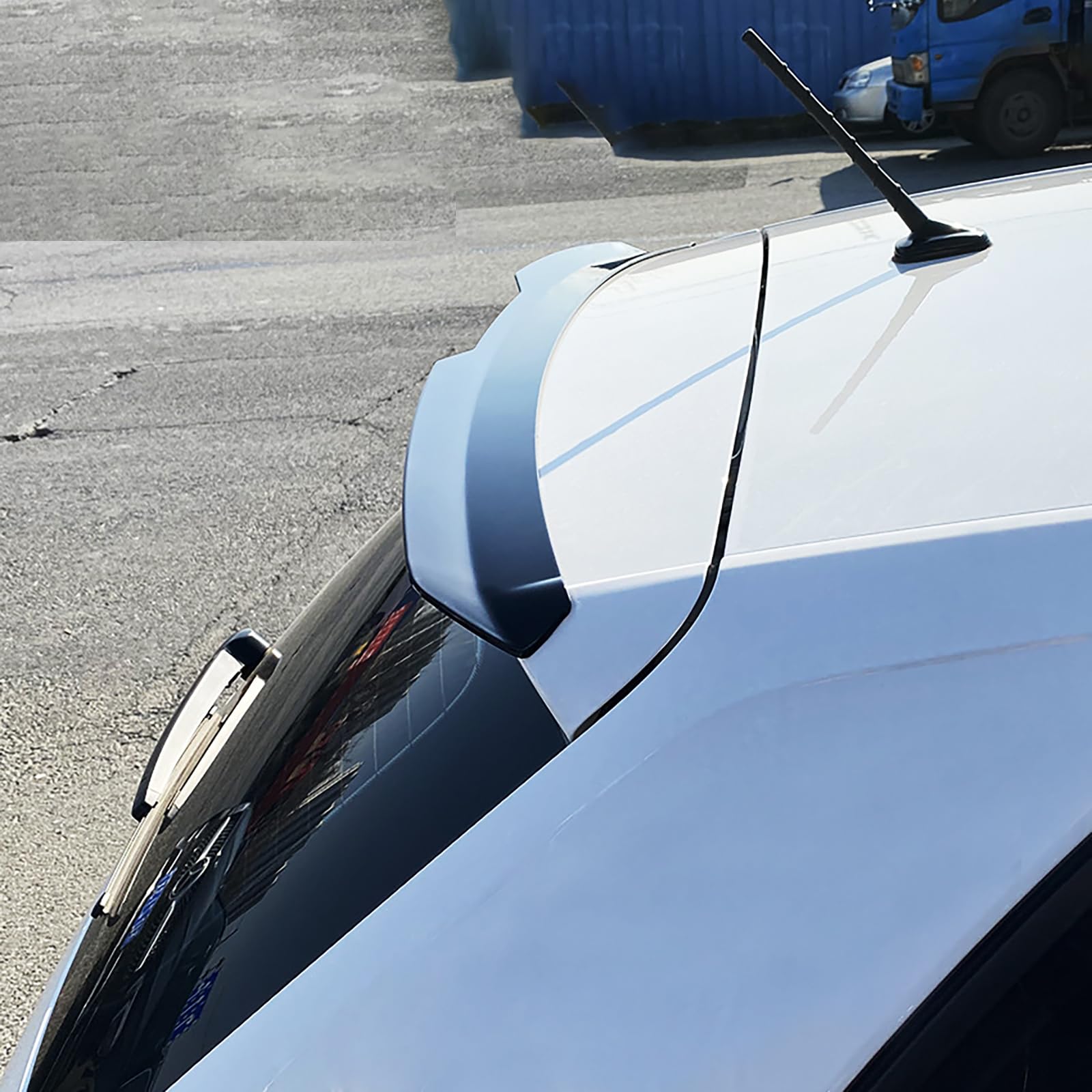 ABS Auto Heckspoiler für VW Polo MK6 2019-2022 2023 2024+, Hinten Spoiler Spoilerlippe Performance Tuning Lippe Wing Styling Modification Zubehör von ZSWZDQ
