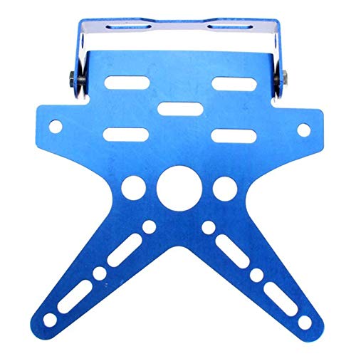 Kennzeichenhalter Motorrad,Nummernschildhalter Mot Bereinigte Motorrad-Kennzeichenhalter Halterung Halterung Registrierungsnummer Plate Cover Aluminiumlegierung Universal(Blue) von ZSXPBZL