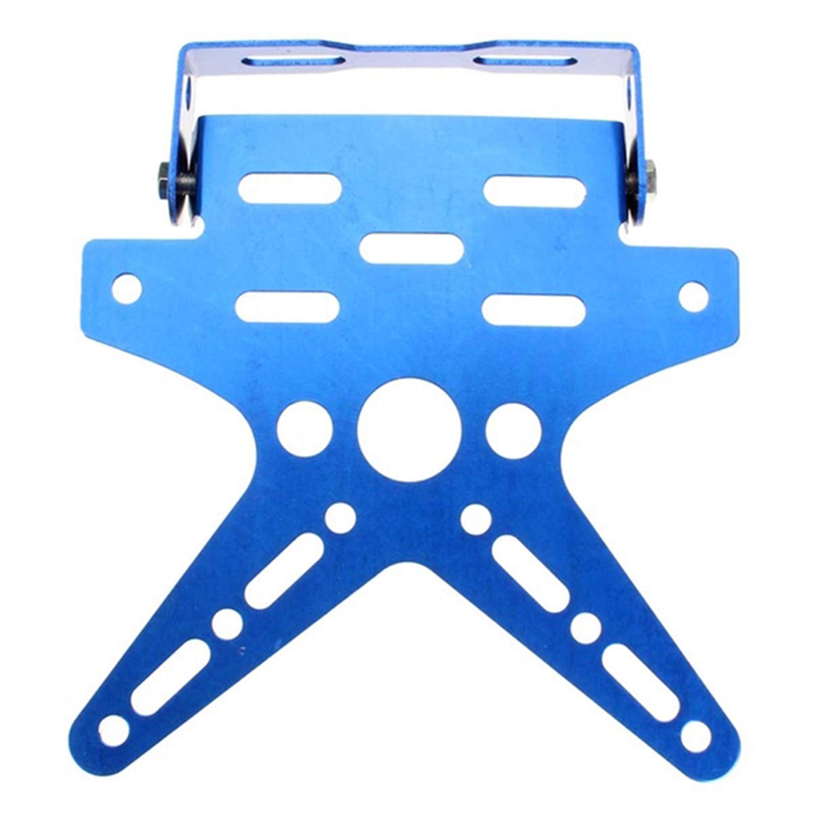 Kennzeichenhalter Motorrad,Nummernschildhalter Mot Legierung Universal Motorrad Kennzeichenhalter Halterung Halterung Aluminium Eingestellte Registrierungsnummer Tellerabdeckung(Blue) von ZSXPBZL