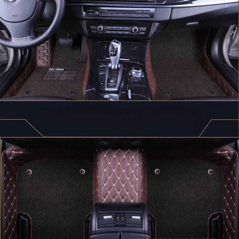 Automatte für Audi A8(4seats) 2011-2017,rutschfeste Auto FußMatten,Autoteppich passend,Wasserfest Autofußmatten-Set,H von ZSYYDS