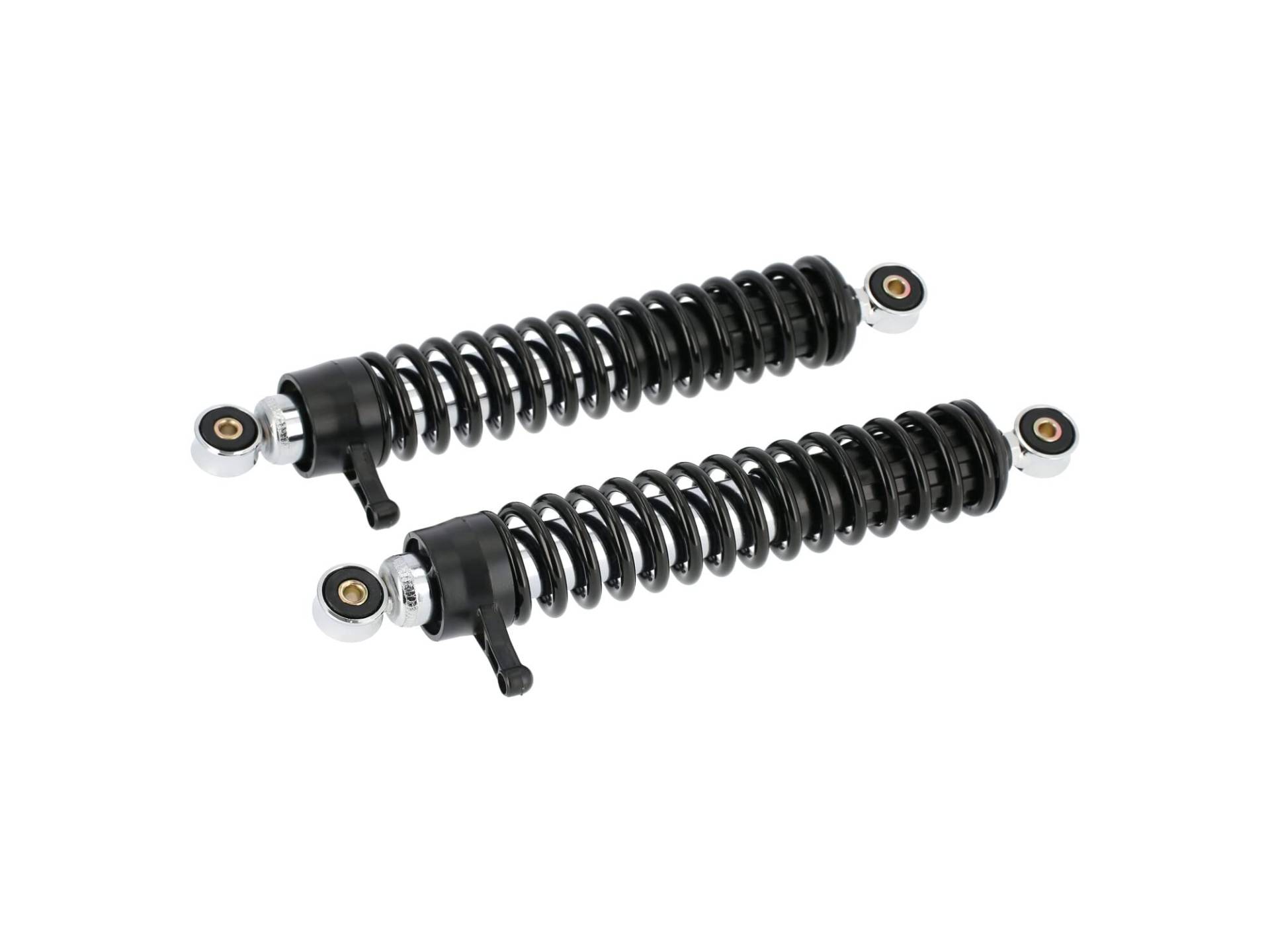 ZT-Tuning Set: Federbeine 360mm, Feder schwarz, verstellbar - für Simson S50, S51, S70, S53, S83 Enduro von ZT-Tuning