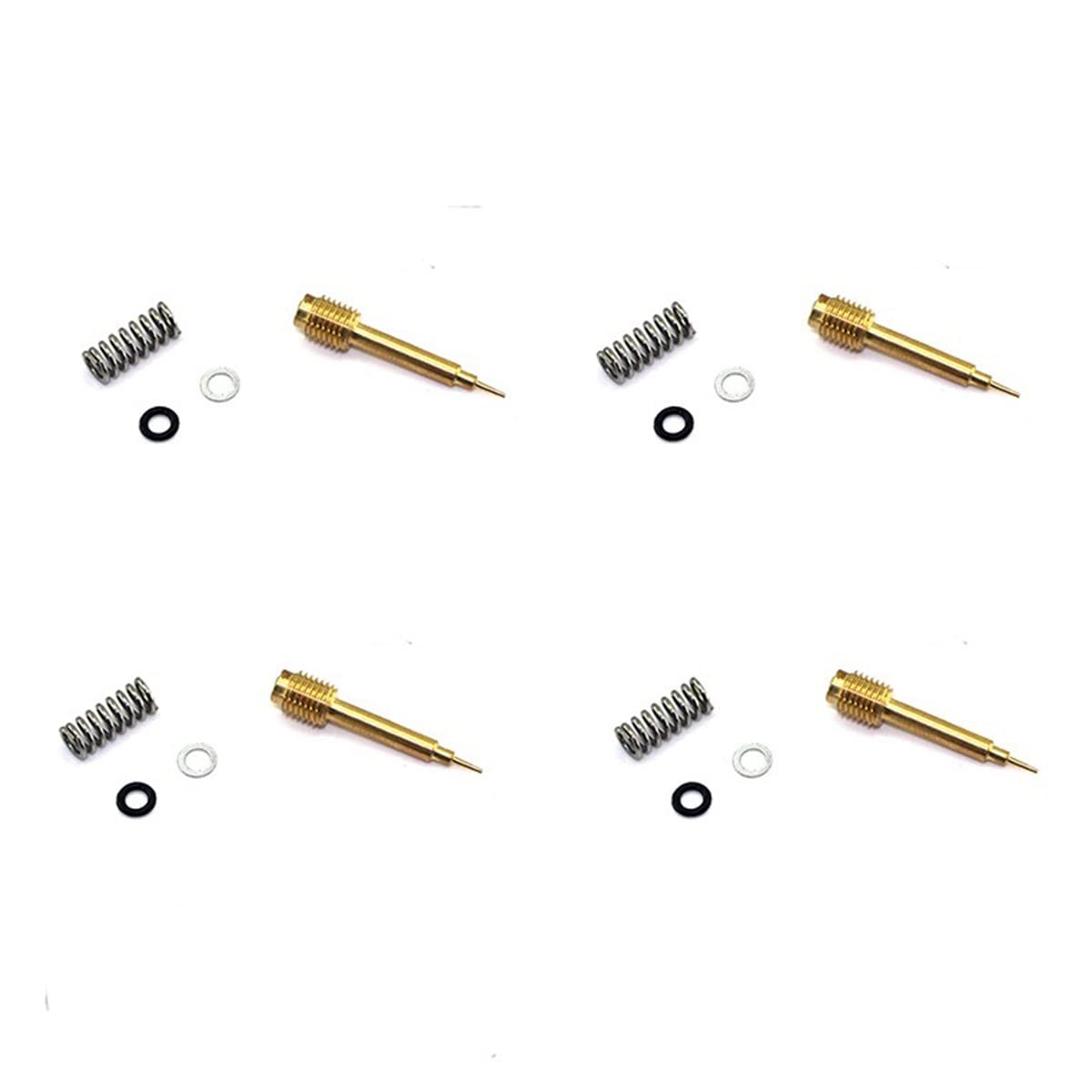 Vergaser-Kit for ZL400 1988-1995 ZL 400 Motorrad-Vergaser-Reparatur-Kit Floating Nadeldichtungsluftschraube Vergaser(4pcs Air Screw) von ZTBH