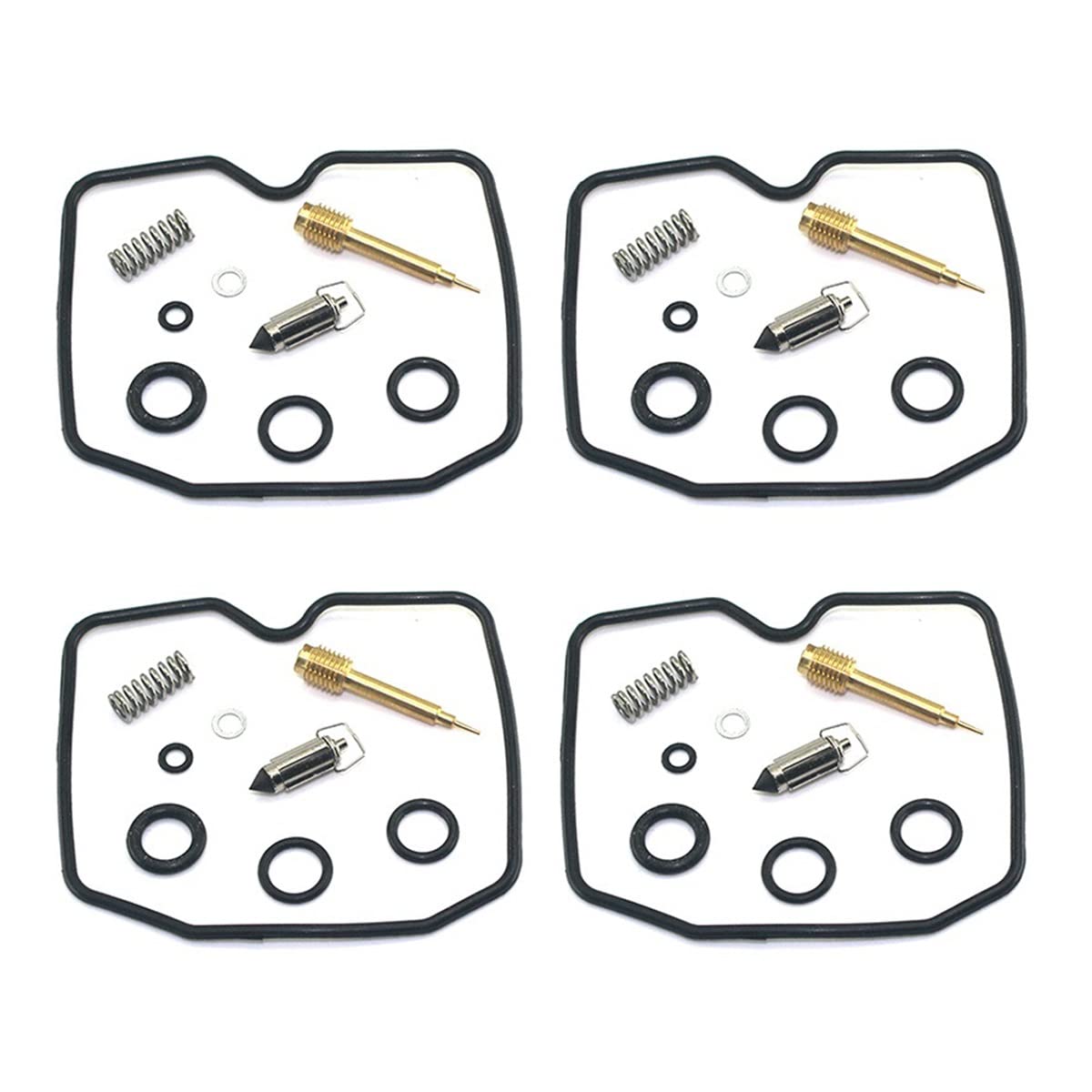 Vergaser-Kit for ZL400 1988-1995 ZL 400 Motorrad-Vergaser-Reparatur-Kit Floating Nadeldichtungsluftschraube Vergaser(4sets) von ZTBH