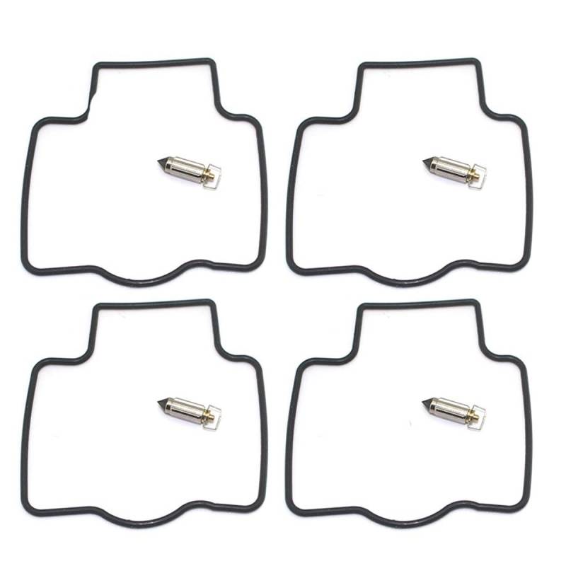 Vergaser-Kit for ZX-6R ZX600F ZX-R 6 ZX6R ZX600 ZX 600 F Motorrad-Vergaser-Reparatur-Kit Floating Nadelsitznadel-Ventilteile Vergaser(4pcs Needle Gasket) von ZTBH