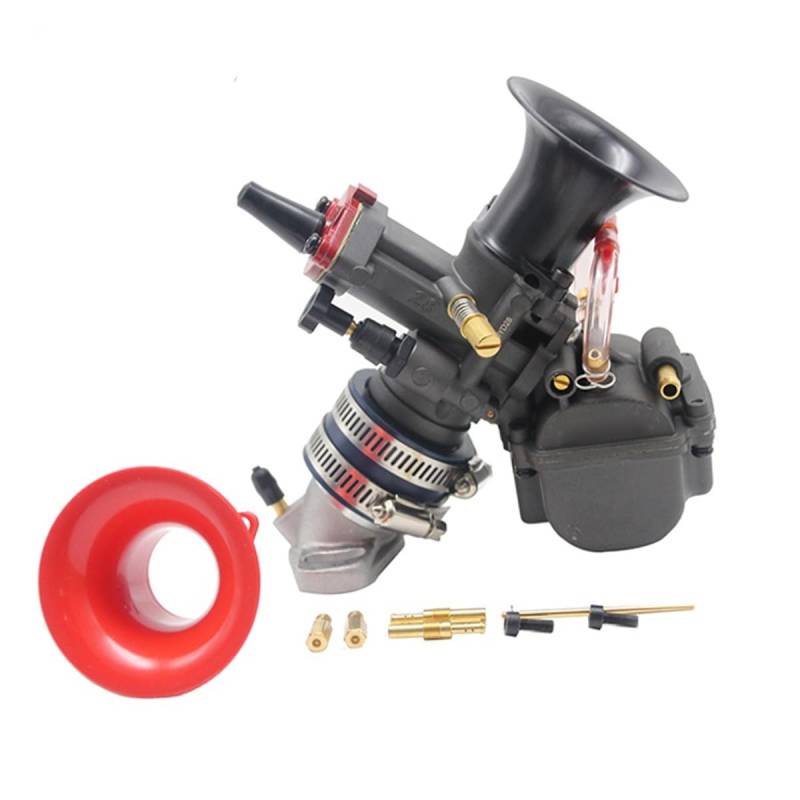 ZTBH Vergaser-Kit 28/30 Motorrad-Vergaser-Dual-Stack-Vergaser-Power-Up-Kit Vergaser(28MM) von ZTBH