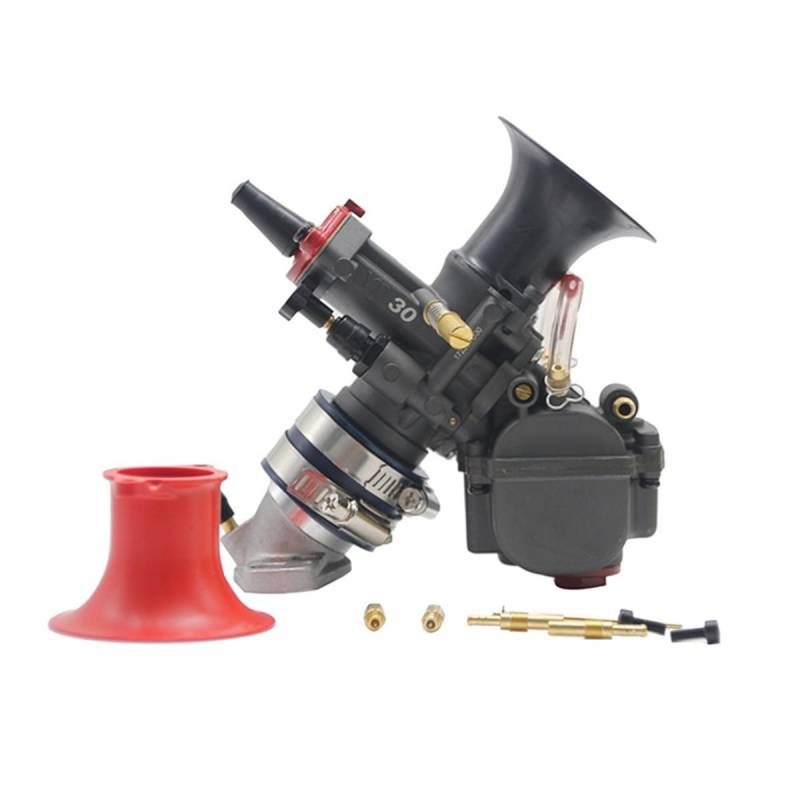 ZTBH Vergaser-Kit 28/30 Motorrad-Vergaser-Dual-Stack-Vergaser-Power-Up-Kit Vergaser(30MM) von ZTBH