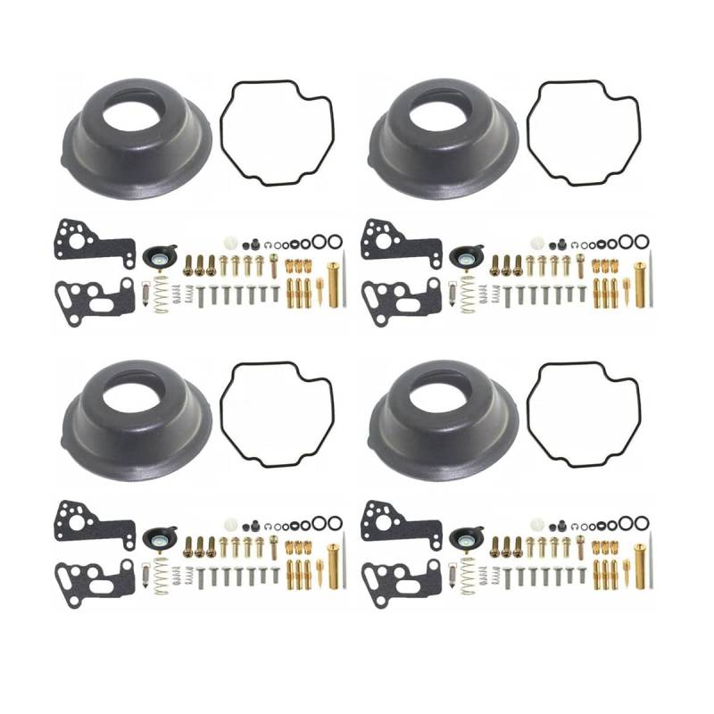 ZTBH Vergaser-Kit 4-Sets-Vergaserreparatur-Kit for 1985-2007 V-Max 1200 4- Vergaser Pack Vergaser von ZTBH