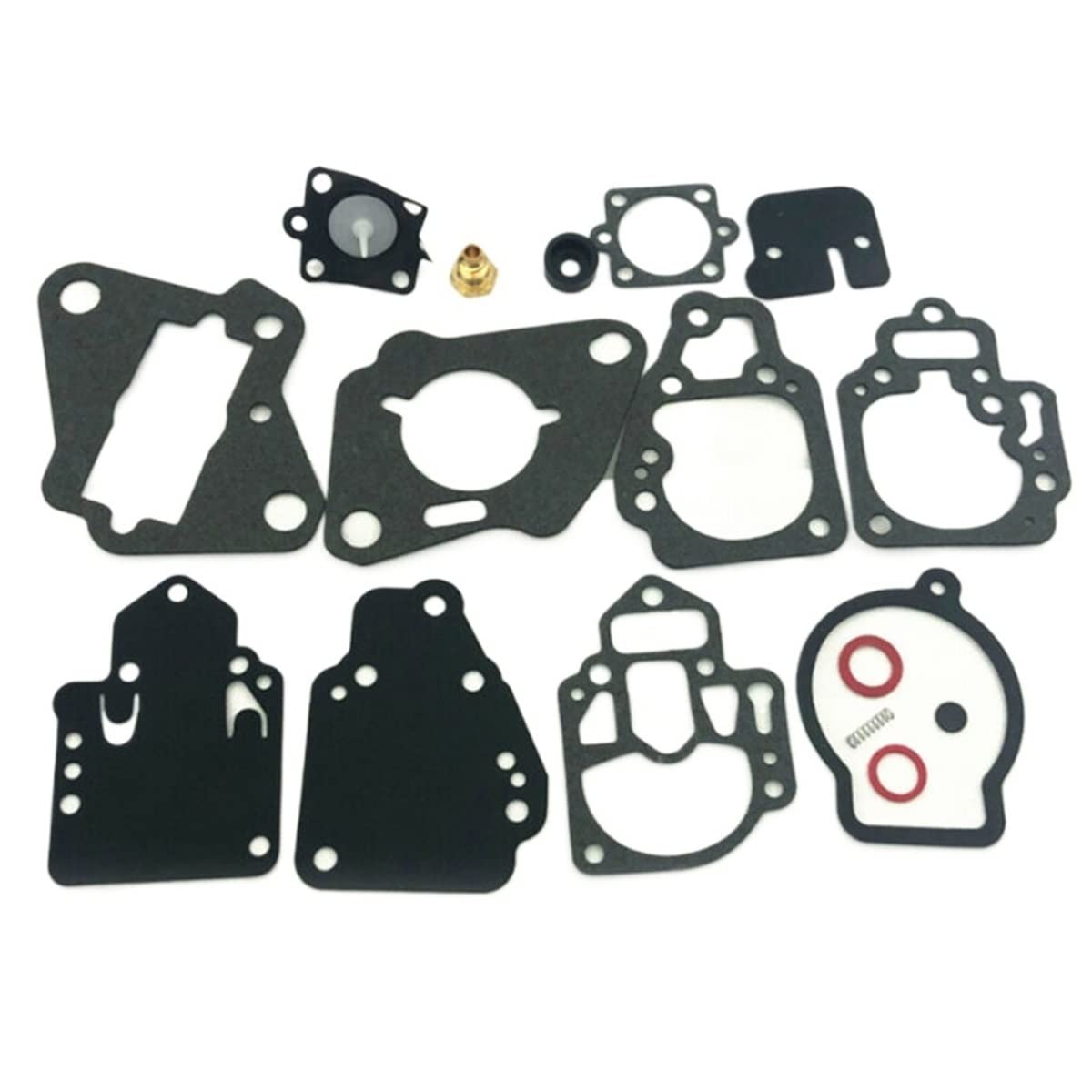 ZTBH Vergaser-Kit Motorrad-Vergaser-Reparatur-Kit-Dichtung 1395-97611 Ersetzen Sie for 6-25 PS 2 Zylinderzubehör Vergaser von ZTBH