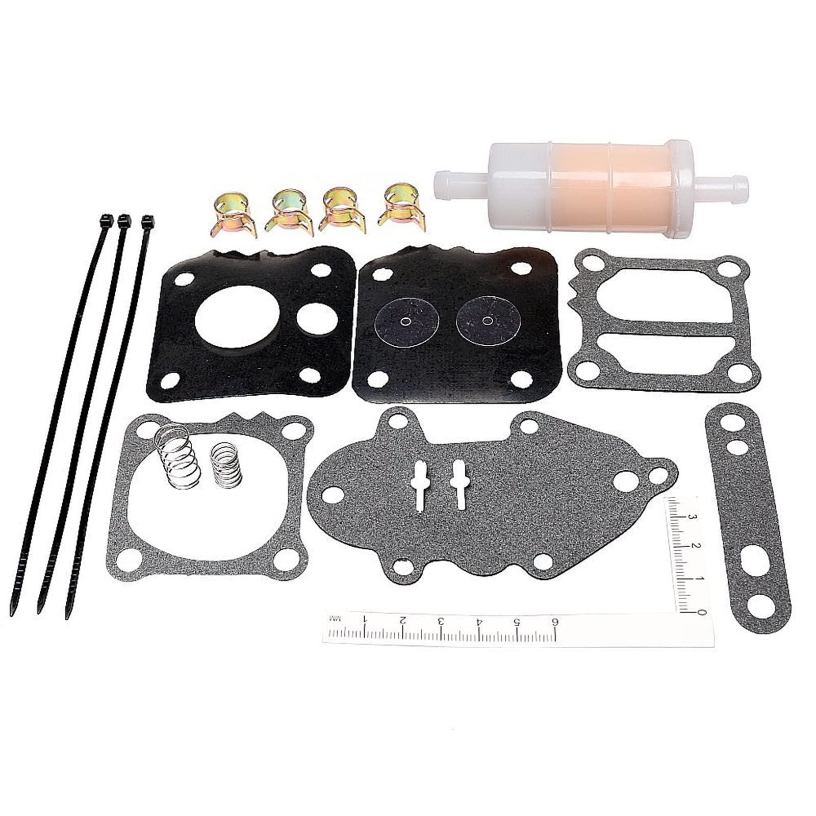 ZTBH Vergaser-Kit Vergaser-Teile Kraftstoffpumpen-Kit-Diaphramdichtung Kit 18-7817 for VA, Reise 40HP-275HP Außenborder 21-857005A1 Vergaser von ZTBH