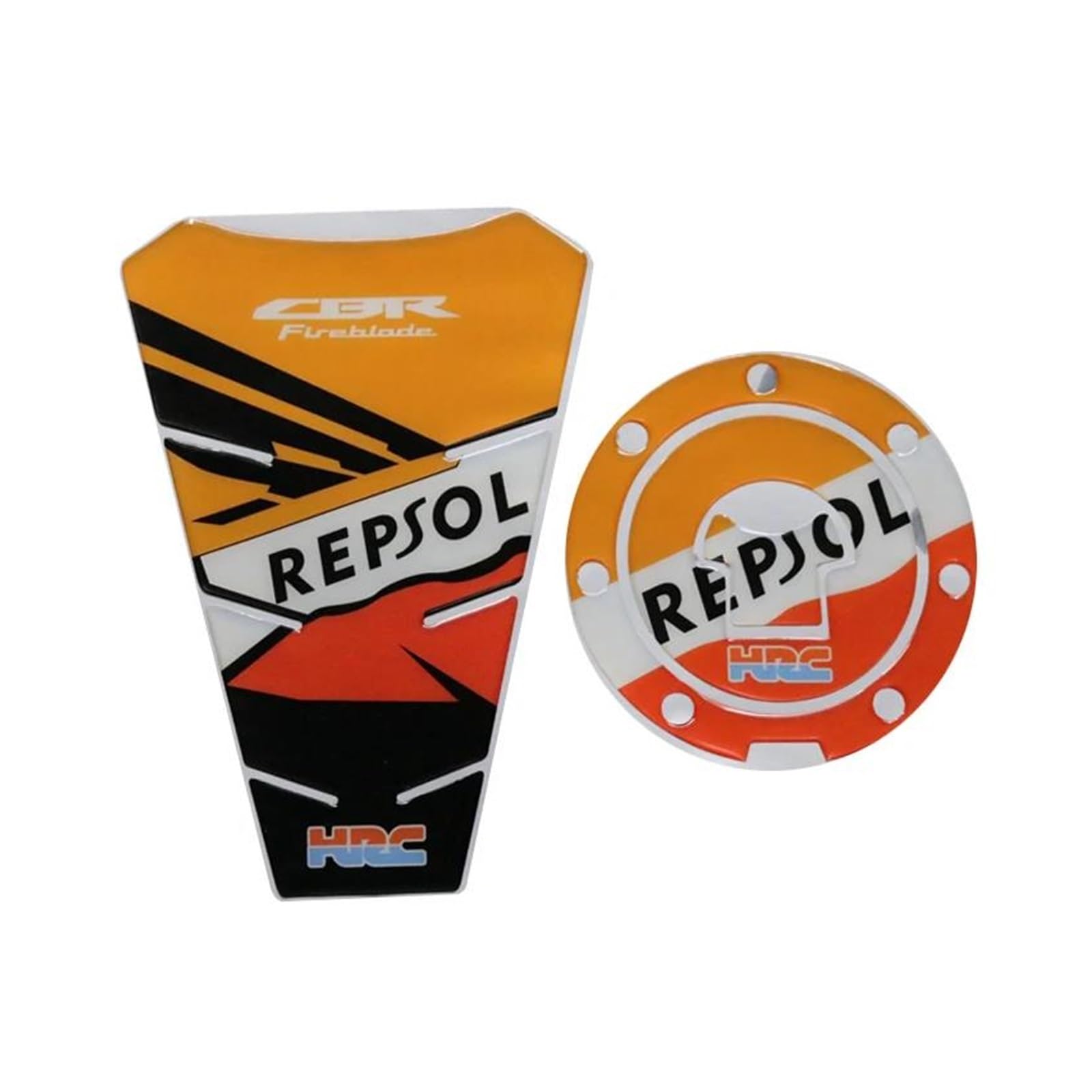 Kraftstofftank-Pad Für HON&DA CBR HRC CBR600RR CBR1000RR REPSOL CBR900 CBR929 CBR954 CBR250 Chrom Aufkleber Tankdeckel Abdeckung Aufkleber Pad(Multi-colored6) von ZTQLIJQF