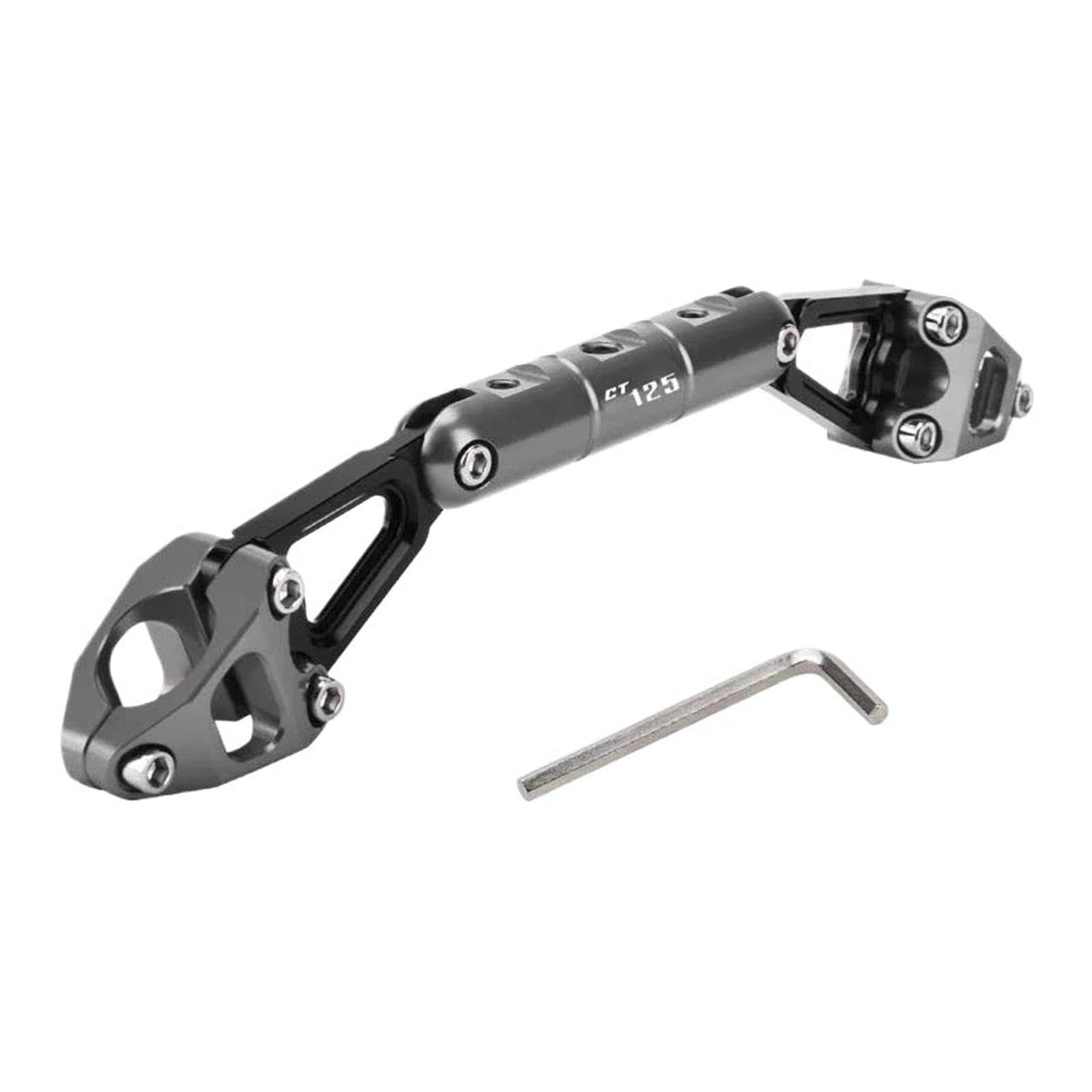 ZTQLIJQF Lenker-Balancestange Für HON&DA CT125 CT125 Hunter Cub 2020-2024 Motorrad Zubehör Balance Bar Lenker Querlatte Hebel Halter(Titanium) von ZTQLIJQF