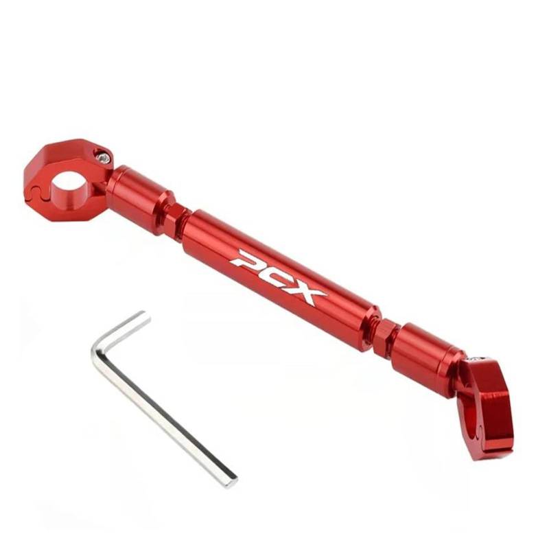 Lenker-Balancestange Für HON&DA PCX 125 150 160 PCX125 PCX150 PCX160 Motorrad Einstellbare Multifunktions Querlatte Lenker Balance Bar(Red) von ZTQLIJQF