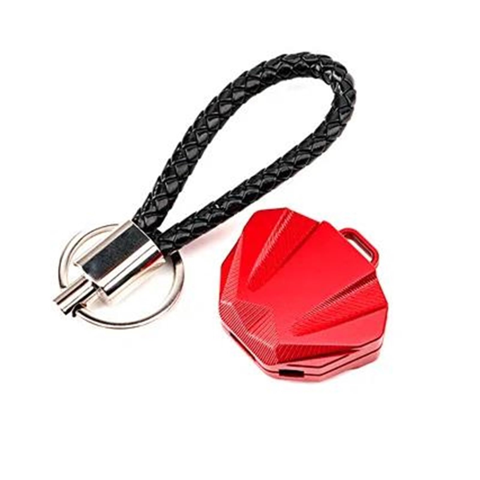 SchlüSselanhäNger-SchutzhüLle Motorrad CNC Keychain Fall Shell & Keychain Schlüssel Ring Für Suzuki Bandit 400 600 650 1200 1250 1250S GSF 600 1200(Red2) von ZTQLIJQF