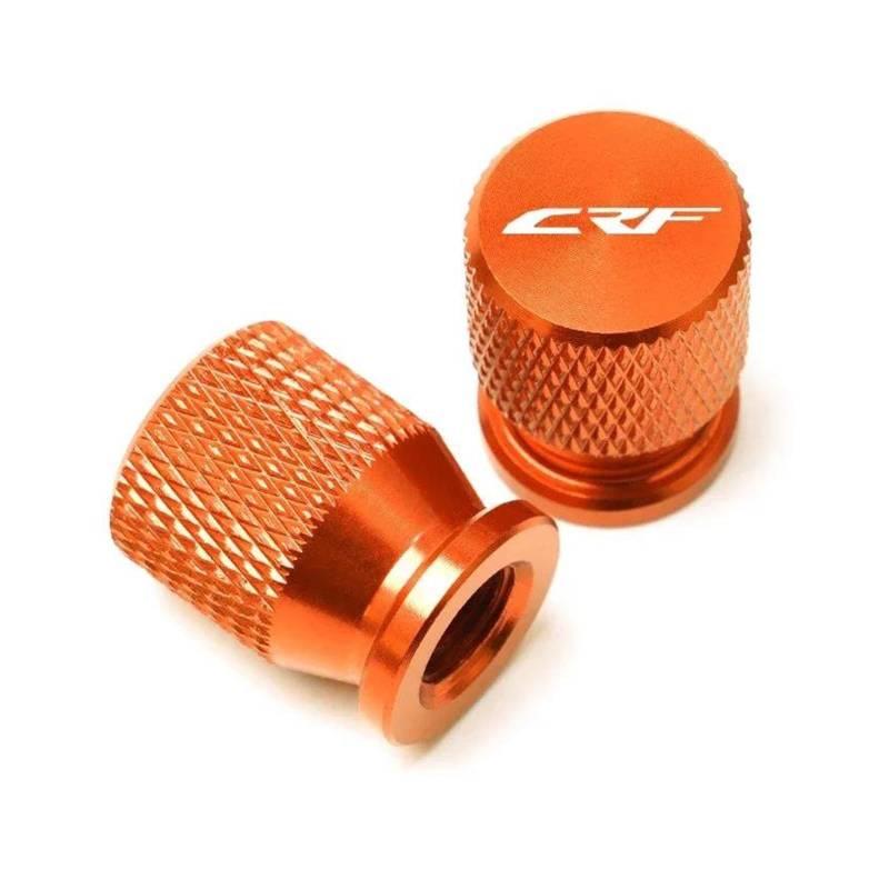 Ventilkappen Für HON&DA CRF250X CRF450R CRF450X CRF450RX CRF250L/M CRF 250 Rally 450R XR 400 Rad Reifen Ventil Stem Caps Abdeckung(Orange) von ZTQLIJQF