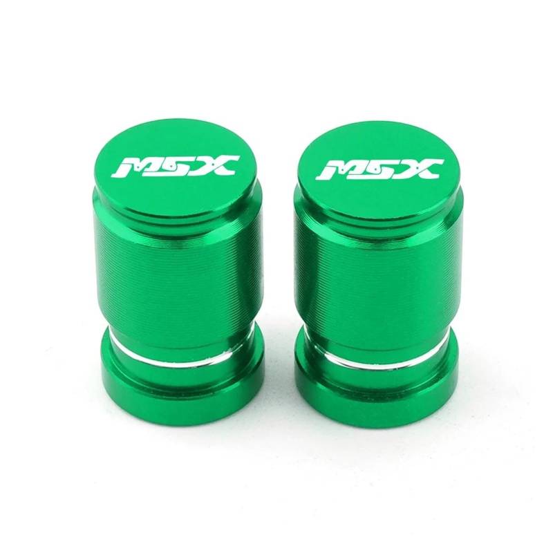 Ventilkappen Für HON&DA MSX125 Grom MSX 125 2013-2022 Alle Jahre Motorrad Rad Reifen Ventil Kappen Stem Air Port Abdeckung(Green) von ZTQLIJQF