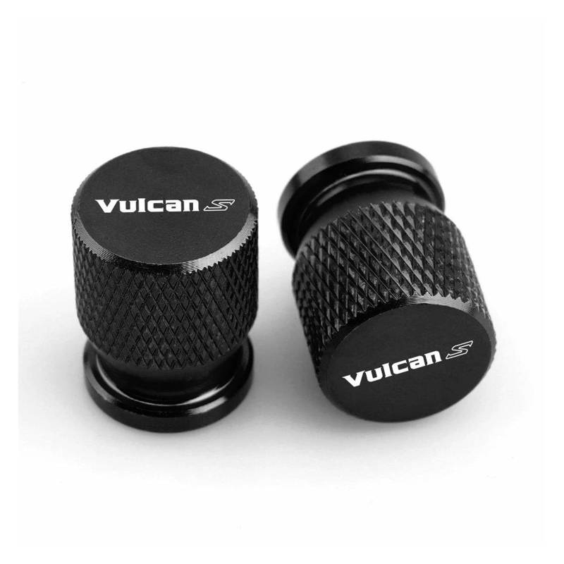 Ventilkappen Für Vulcan S 650cc 650CC Motorrad Reifen Ventil Air Port Stem Abdeckung Kappe Stecker CNC Aluminium Zubehör(Black) von ZTQLIJQF