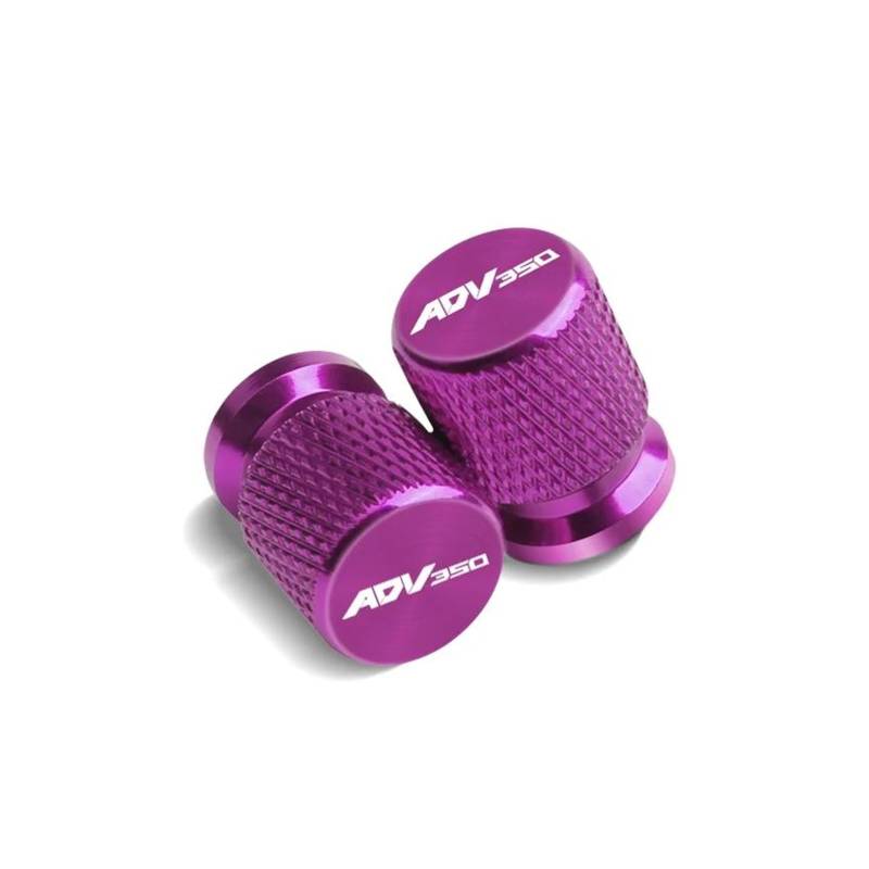 Ventilkappen Motorrad Luftdichte Abdeckungen Für HON&DA ADV350 ADV 350 2021-2023 Metall Reifen Ventil Air Port Stem Abdeckung Caps(Purple) von ZTQLIJQF