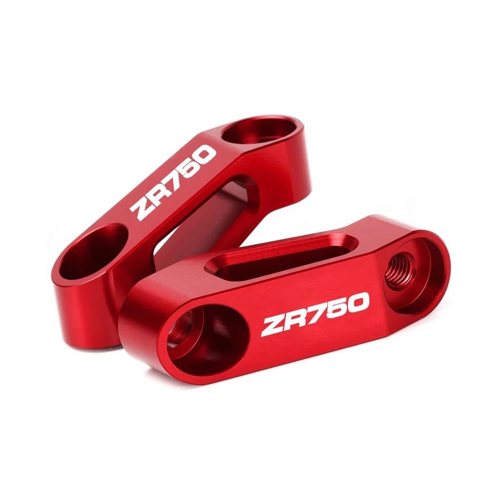 Verlängerungshalterung FÜR Zephyr 1100 400 550 750 Zephyr1100 ZR-7S ZR750 Rückspiegel Riser Extender Erweiterung Adapter Halterung(Red 4) von ZTQLIJQF