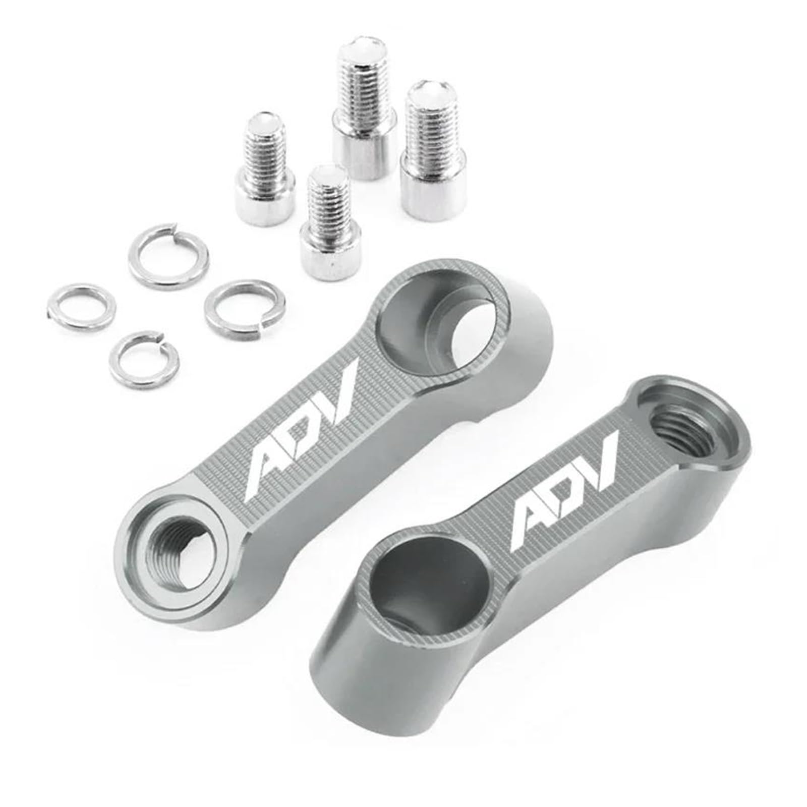 Verlängerungshalterung Für HON&DA ADV ADV150 ADV350 ADV 150 350 Motorrad Aluminium Rückspiegel Verlängerung Halterung Riser Adapter(Titanium) von ZTQLIJQF