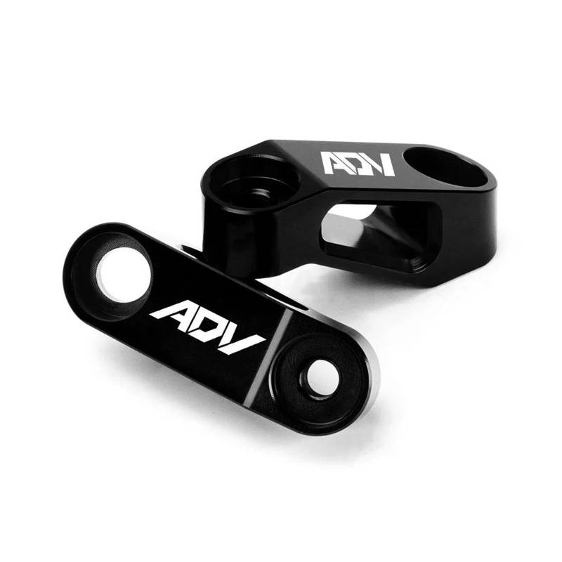 Verlängerungshalterung Für HON&DA ADV150 ADV350 ADV 150 350 Motorrad Aluminium Rückspiegel Verlängerung Riser Verlängern Adapter Halterung(Black) von ZTQLIJQF