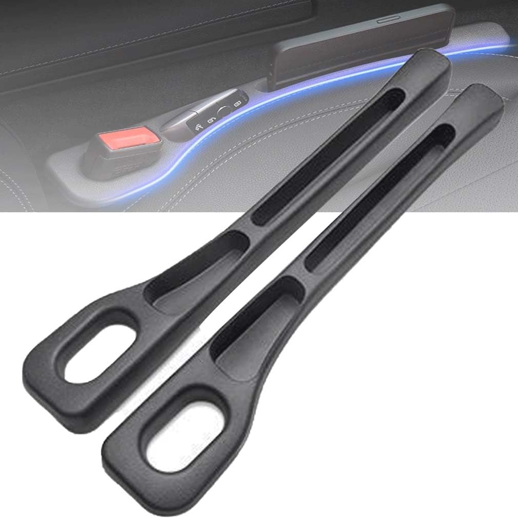 2 Stück Vehicle-Mounted Gap Leak-Proof Filling Strip,Autositz Lückenfüller,Universal Auto Sitzlückenfüller,Autositz Gap Stopper verhindert,Stilvoller Lückenfüller Auto,für Meisten Autos (Schwarz) von ZUICC