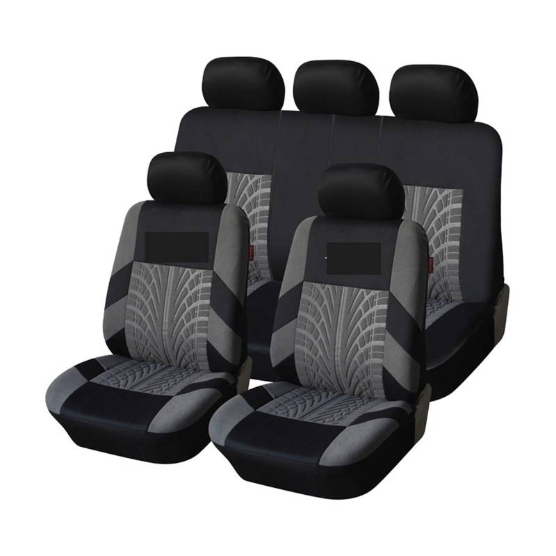 Autositzbezüge Autositzbezug, Polyesterstoff, Universal-Set, rot, Auto-Styling, passend für die meisten Auto-Innenausstattungen, Sitzbezüge für Limousinen. Sitzbezug(Grey,Set of seat covers) von ZUKPHBWYWK