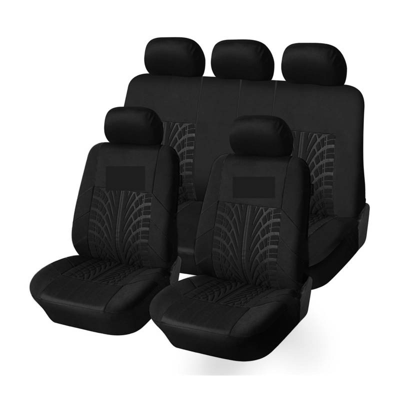 Autositzbezüge Autositzbezug, Polyesterstoff, Universal-Set, rot, Auto-Styling, passend für die meisten Auto-Innenausstattungen, Sitzbezüge für Limousinen. Sitzbezug(Schwarz,Set of seat covers) von ZUKPHBWYWK