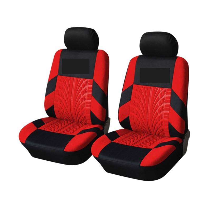 Autositzbezüge Autositzbezug, Polyesterstoff, Universal-Set, rot, Auto-Styling, passend für die meisten Auto-Innenausstattungen, Sitzbezüge für Limousinen. Sitzbezug(rot,2xHigh Back Seat Covers) von ZUKPHBWYWK