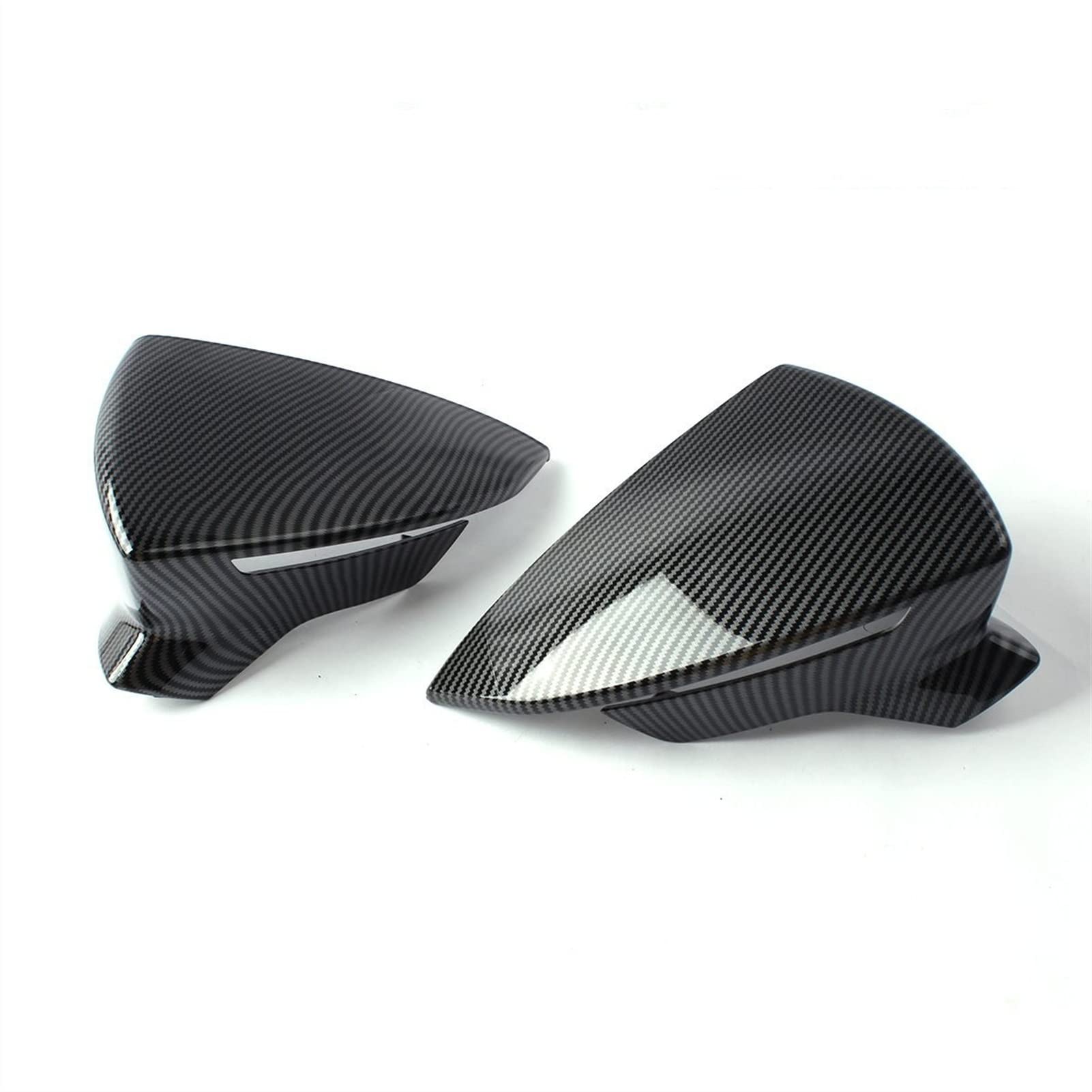 Für S&eat LEON MK3 5F ST FR Cupra 13-20 Ibiza MK5 Arona 17-18 2 STÜCKE Auto Rückspiegel Shell Cover Seitenspiegelkappe Spiegelabdeckungen(Carbon Fiber Look) von ZUKPHBWYWK