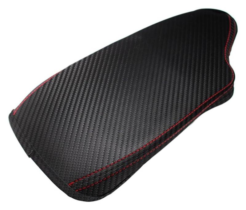 Mittelkonsolen Für Kfz Für 3er F30 2013–2018 Mittelarmlehnen-Abdeckung Aus Weichem Carbon-Textur-Leder Mittelarmlehnen-Abdeckung Armlehnen(Rhd Red Line) von ZUKPHBWYWK