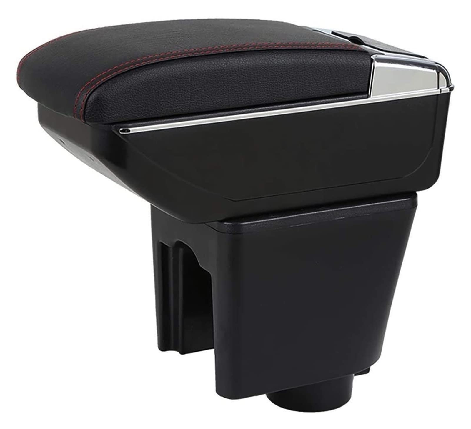 Mittelkonsolen Für Kfz Für Aveo Lova T200 T250 2002-2011 Auto Armlehne Box Center Console Doppelschichtkonsole Armlehnen(Red Stitching) von ZUKPHBWYWK