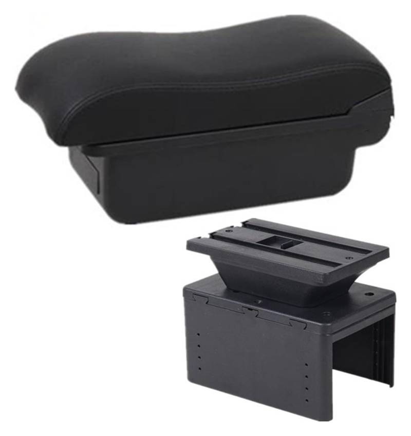 Mittelkonsolen Für Kfz Für Crossland X Center Console Storage Box Auto Armlehne Box Auto Armlehne Zentrale Lagerung Box Nachrüstung Mit USB Armlehnen(A Black Line No Usb) von ZUKPHBWYWK