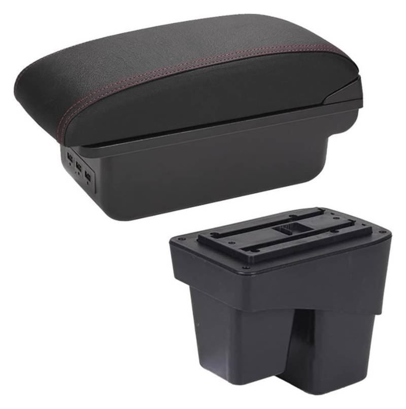 Mittelkonsolen Für Kfz Für Fit Für Jazz 3 2014 2015 2016 2017 2018 2019 2020 Auto Center Console Armlehne Box Organizer Box Armlehnen(3usb B2) von ZUKPHBWYWK