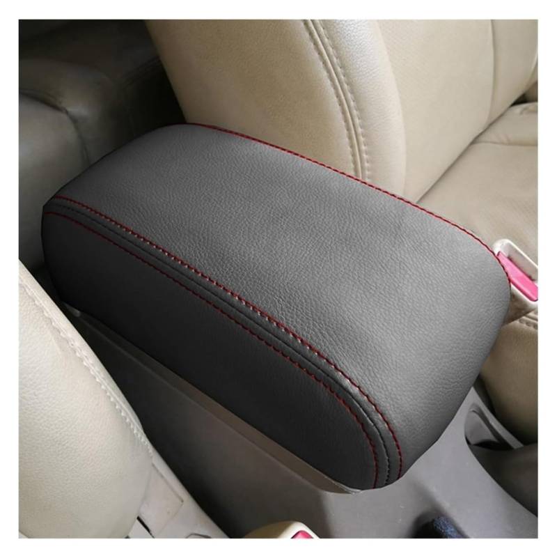 Mittelkonsolen Für Kfz Für Hyundai Für Tucson 2006-2014 Auto Zentrale Armlehne Box Abdeckung Pad Schutz Zubehör Center Console Storage Box Armlehnen(Black-red Line) von ZUKPHBWYWK