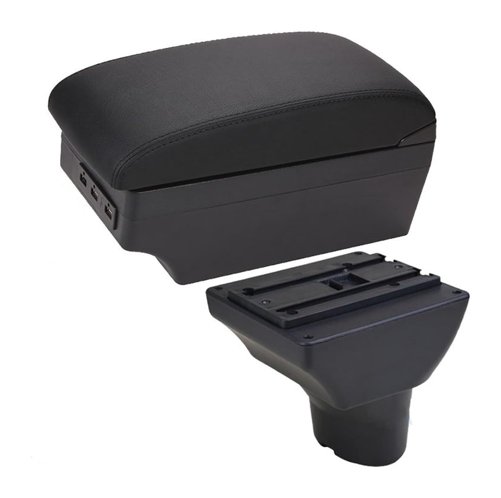 Mittelkonsolen Für Kfz Für Hyundai I20 2011-2019 Auto Armlehne Innen Teile Zentrum Speicher Box Auto Zubehör Armlehne Box Center Console Storage Box Armlehnen(A2 Black Line 7usb) von ZUKPHBWYWK