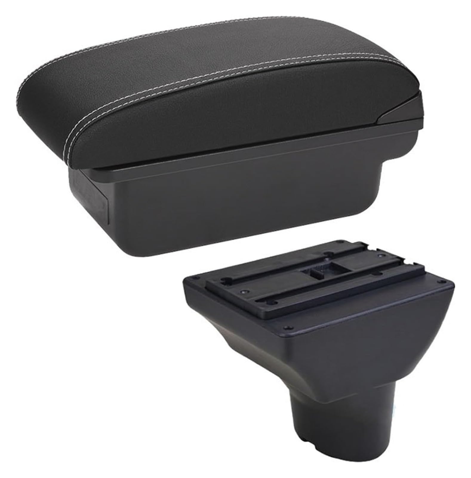 Mittelkonsolen Für Kfz Für Hyundai I20 2011-2019 Auto Armlehne Innen Teile Zentrum Speicher Box Auto Zubehör Armlehne Box Center Console Storage Box Armlehnen(C3 Black White Nousb) von ZUKPHBWYWK