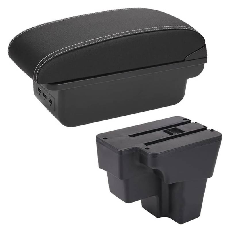 Mittelkonsolen Für Kfz Für Kia Für Rio Für Kia Stonic Für Europa Südamerika 2015-2021 Auto Center Konsole Lagerung Armlehne Box Organizer Box Armlehnen(3usb B1) von ZUKPHBWYWK