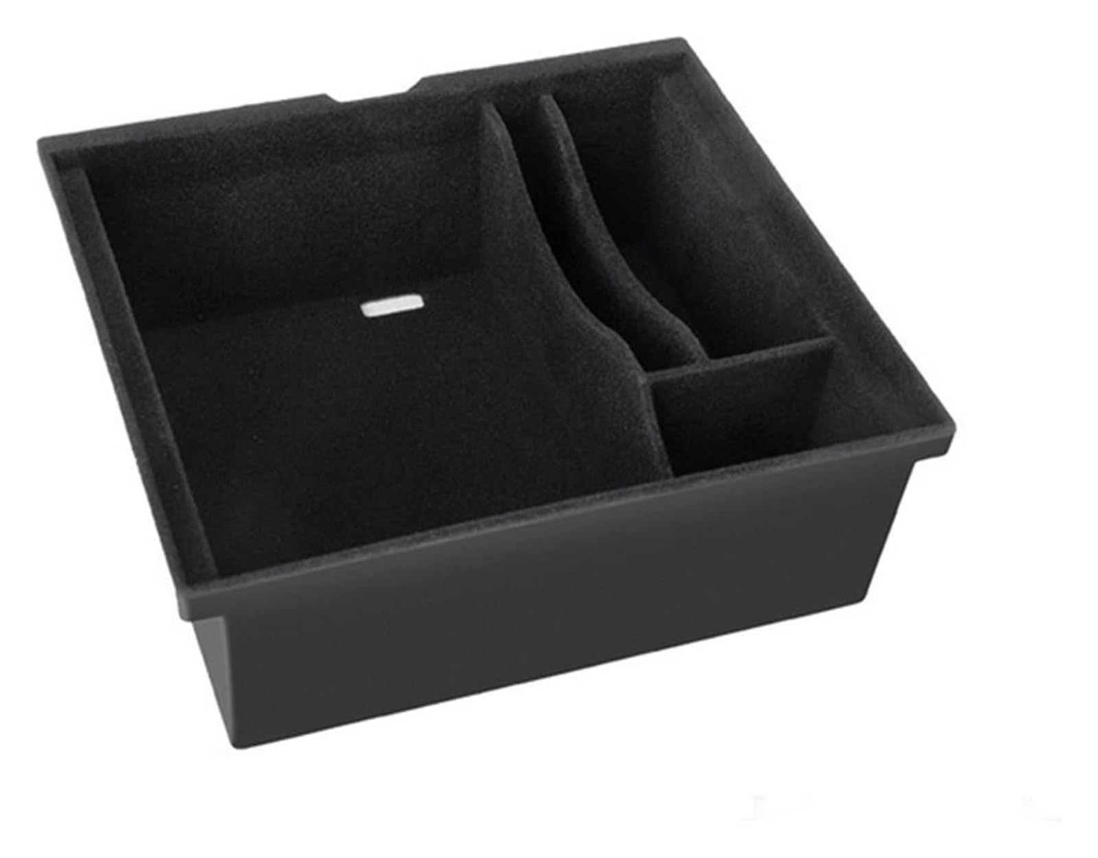 Mittelkonsolen Für Kfz Für Modell 3 Y 2021-2023 Auto Center Konsole Organizer ABS Lagerung Box Fach-Filz Gefüttert/Silikon Matte Center Console Armlehnen(Felt Lined Version) von ZUKPHBWYWK