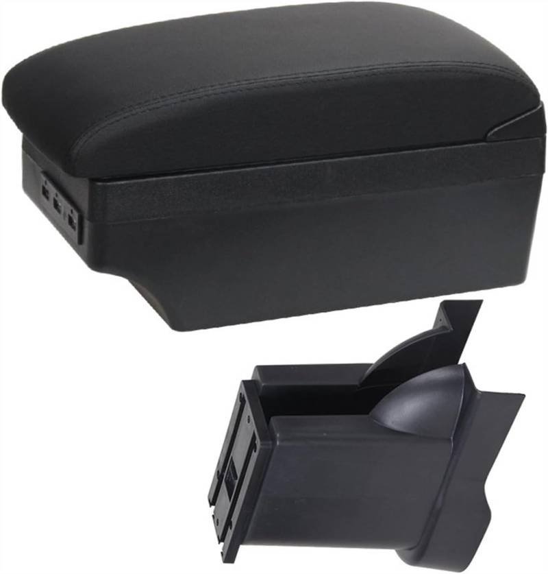 Mittelkonsolen Für Kfz Für Suz&uki Für Alto 2008-2016 Auto Armlehnen Box Center Center Konsole Lagerung Mit Tasse Halter USB Center Console Lagerung Box Armlehnen(A2 Black Line 7usb) von ZUKPHBWYWK