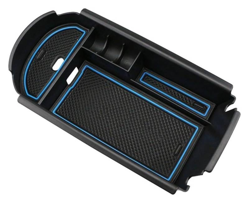 Mittelkonsolen Für Kfz Für T&oyota C-HR CHR 2016-2020 2021 Auto Armlehnen Auto Mittelkonsole Armlehne Box Lagerung Box Organizer Container Halter Tablett Mittelkonsole Armlehnen(Blue Mat) von ZUKPHBWYWK