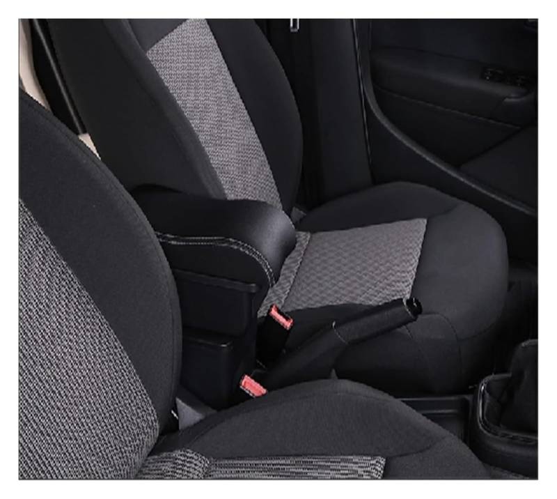 Mittelkonsolen Für Kfz Für T&oyota Für Etios Für Aygo BJ Auto Armlehne Box Auto Armlehne Box Gewidmet USB Center Console Storage Box Armlehnen(A3,Black white) von ZUKPHBWYWK