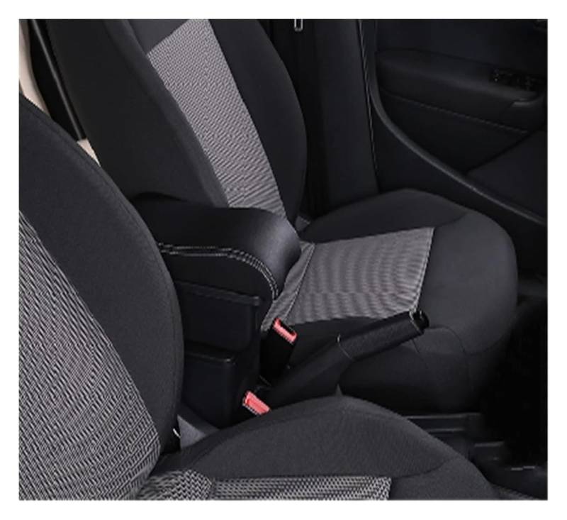 Mittelkonsolen Für Kfz Für T&oyota Für Yaris Hybrid 2015 2016 2017 2018 2019 2020 2021 Armlehne Box Auto Gewidmet Multi-funktion USB Center Console Storage Box Armlehnen(A3,Black white) von ZUKPHBWYWK