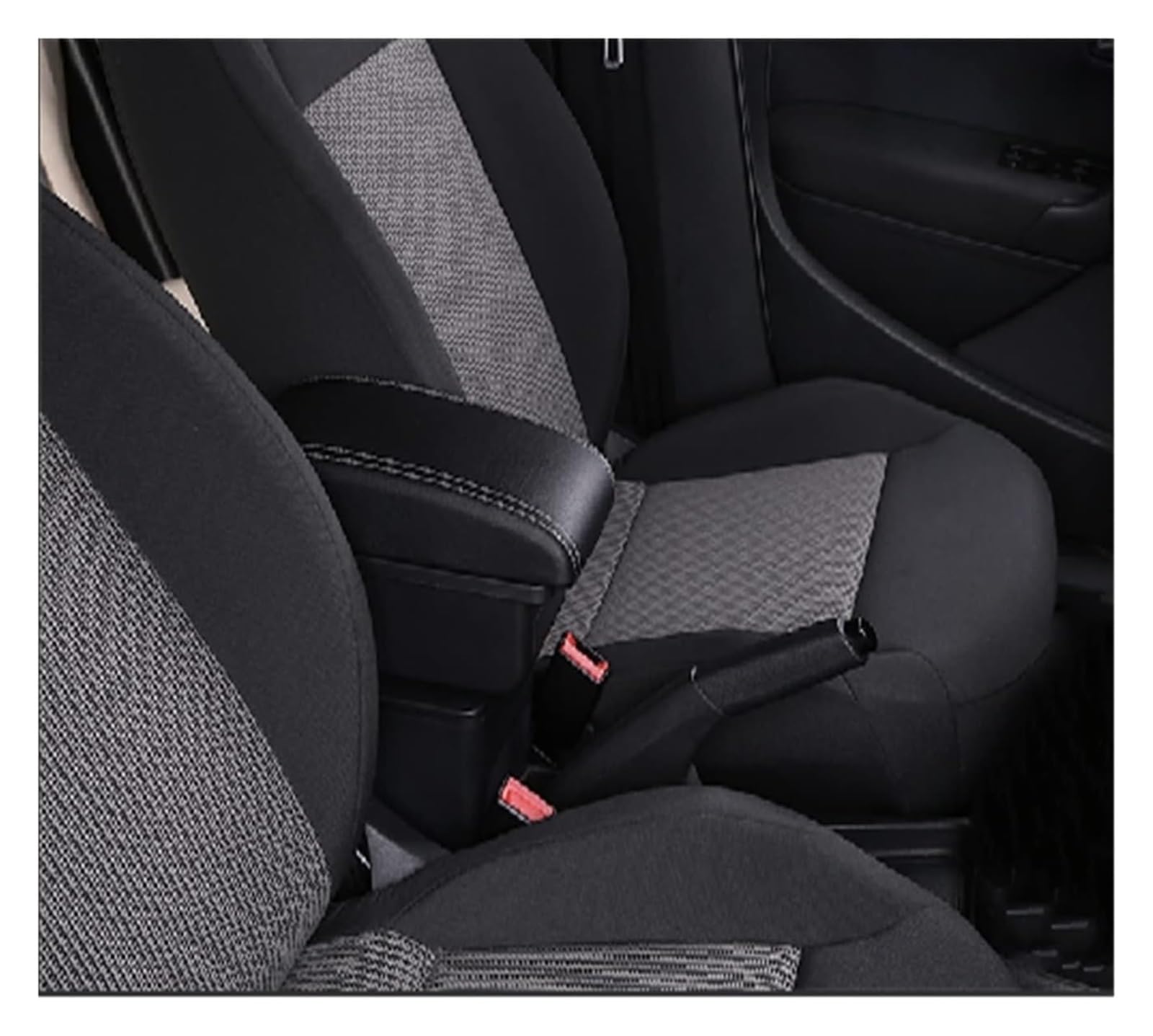 Mittelkonsolen Für Kfz Für T&oyota Für Yaris Hybrid 2015 2016 2017 2018 2019 2020 2021 Armlehne Box Auto Gewidmet Multi-funktion USB Center Console Storage Box Armlehnen(B2,Black white) von ZUKPHBWYWK