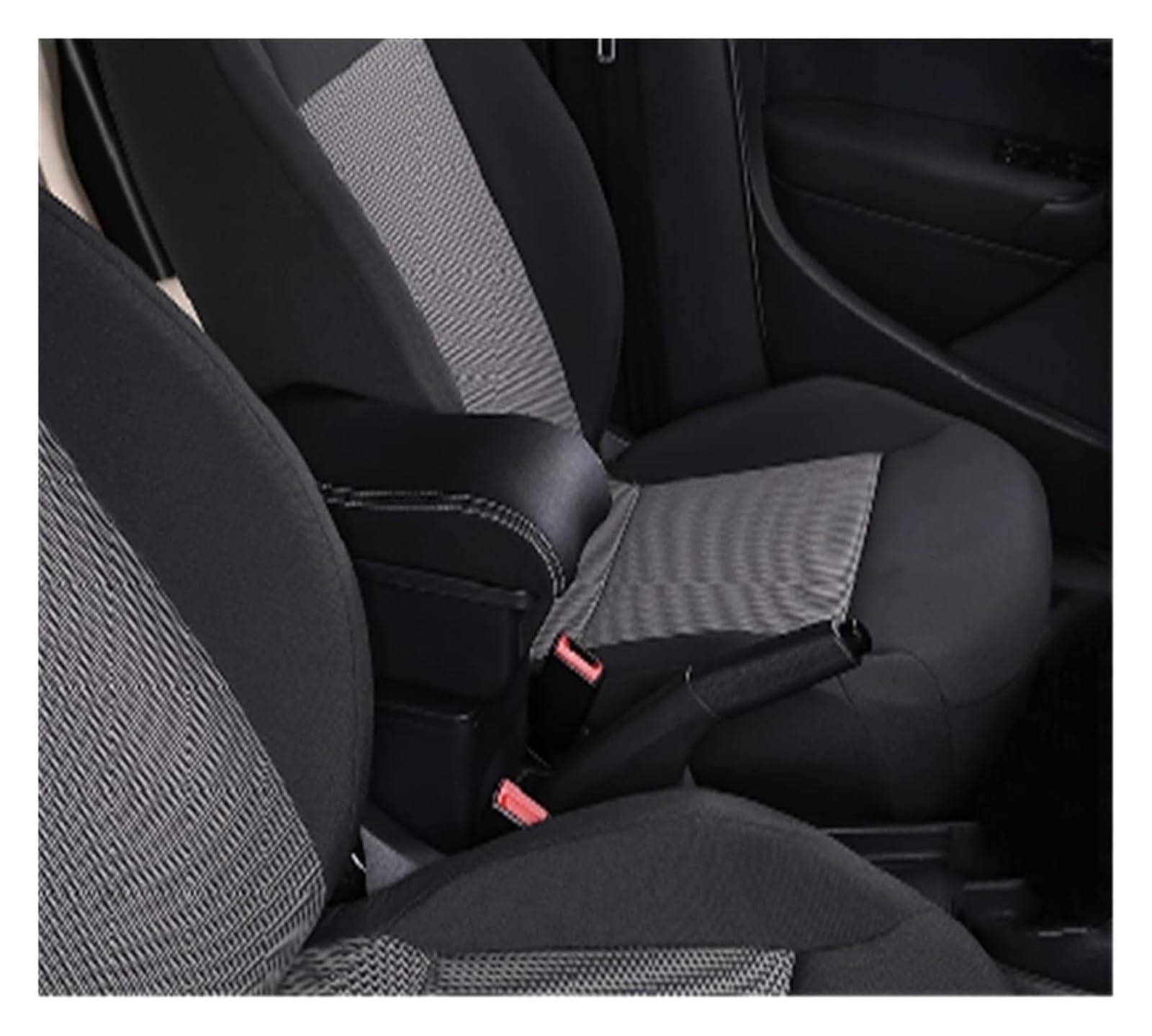 Mittelkonsolen Für Kfz Für T&oyota Für Yaris Hybrid 2015 2016 2017 2018 2019 2020 2021 Center Console Storage Box Auto Armlehne Box Gewidmet Multi-funktion USB Armlehnen(A1,Black white) von ZUKPHBWYWK