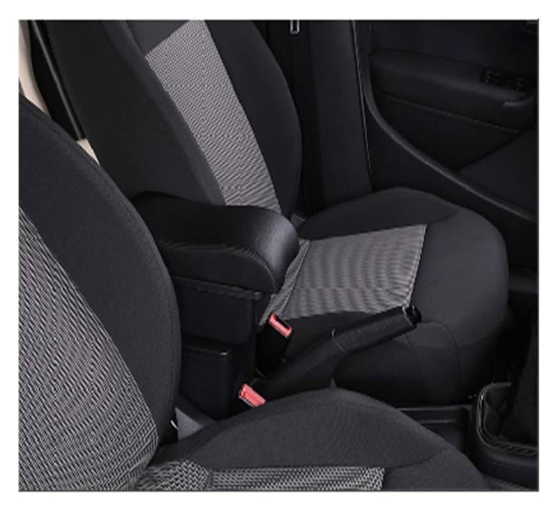 Mittelkonsolen Für Kfz Für T&oyota Für Yaris Hybrid 2015 2016 2017 2018 2019 2020 2021 Center Console Storage Box Auto Armlehne Box Gewidmet Multi-funktion USB Armlehnen(A3,Schwarz) von ZUKPHBWYWK