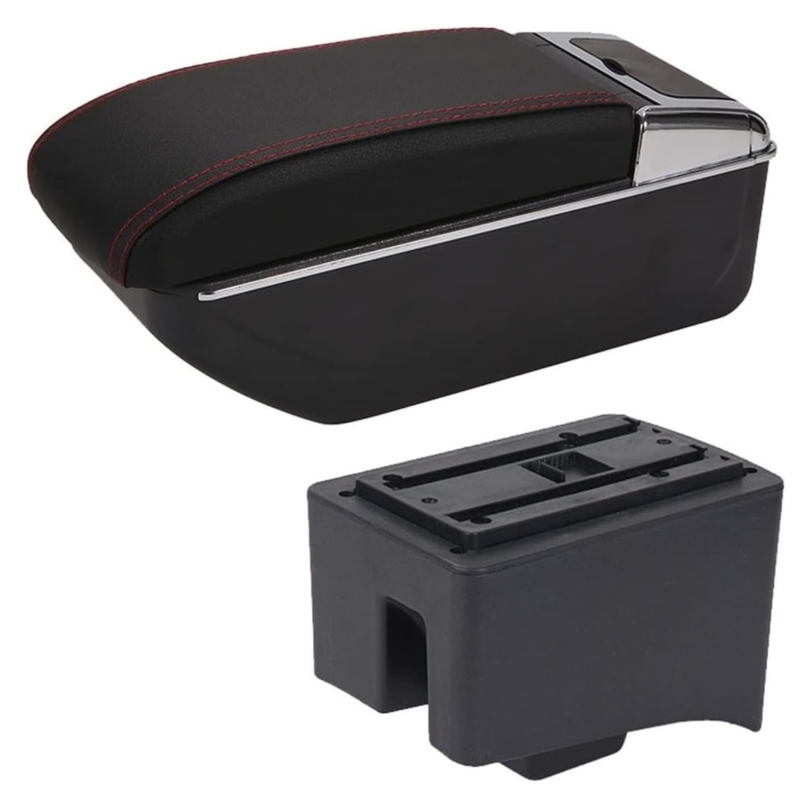 Mittelkonsolen Für Kfz Für VW Für POLO Für AMEO Center Konsole Organizer Box Auto Armlehne Box Lagerung Box Innen Mit USB Armlehnen(No Usb D1) von ZUKPHBWYWK