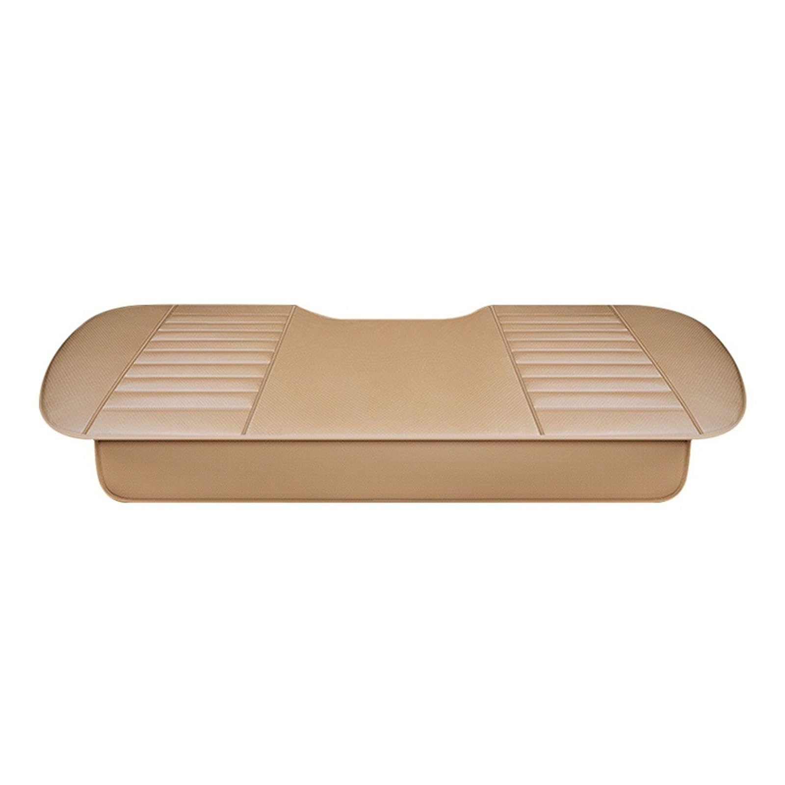 ZUKPHBWYWK Autositzbezüge Atmungsaktiver Autositzbezug aus Leder, universeller Autositzbezug, Sitzbezüge, Kissen, Matten. Sitzbezug(Beige,1xRear Seat Covers) von ZUKPHBWYWK