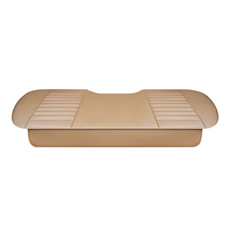 ZUKPHBWYWK Autositzbezüge Atmungsaktiver Autositzbezug aus Leder, universeller Autositzbezug, Sitzbezüge, Kissen, Matten. Sitzbezug(Beige,1xRear Seat Covers) von ZUKPHBWYWK