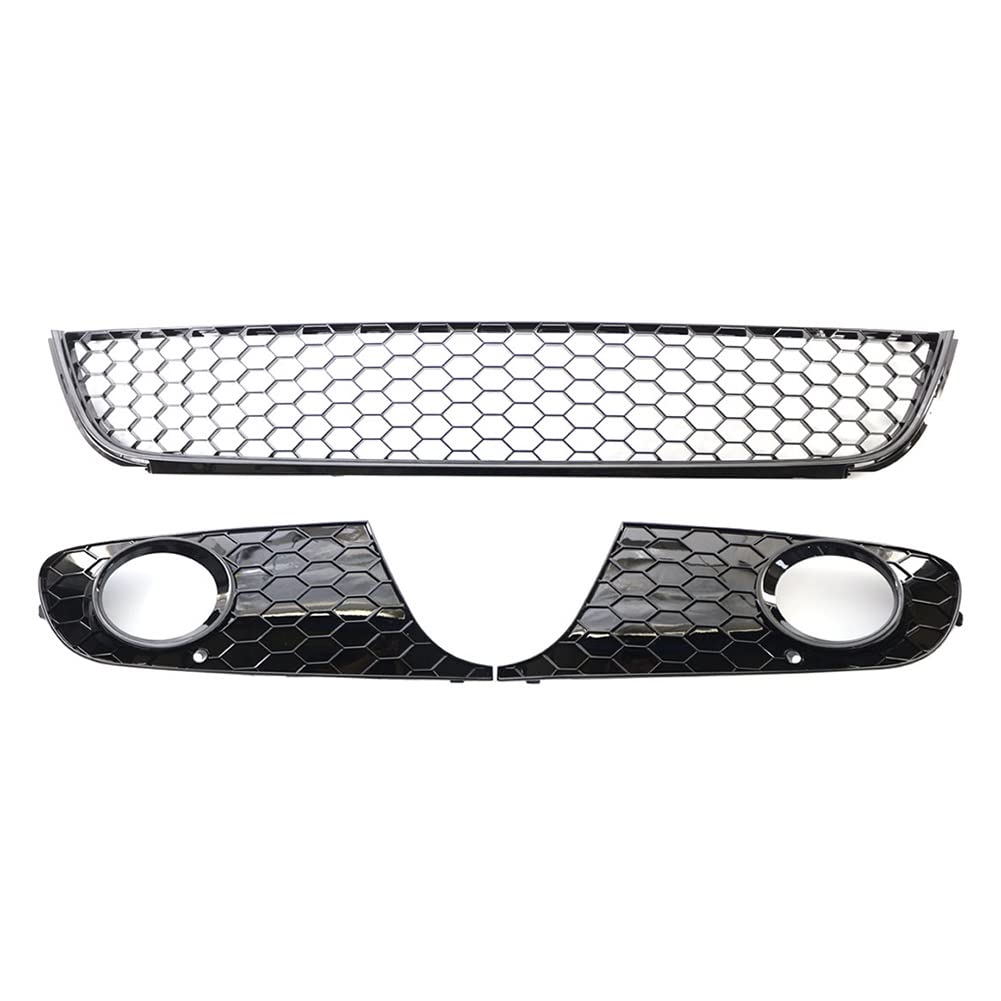 ZUKPHBWYWK Autositzbezüge Auto ABS Honeycomb Front Lower Bumper Mesh Gitter Nebelscheinwerfer Grill Für V&W Für G&olf Für MK6 Für Modelle 2009-2013 Sitzbezug(Verison 2) von ZUKPHBWYWK