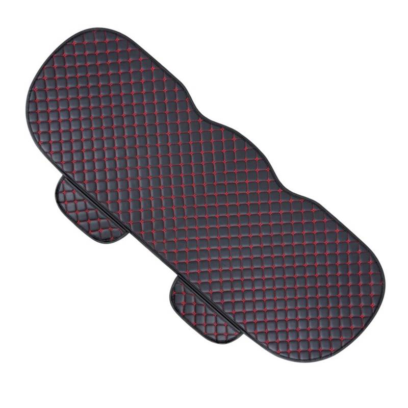 ZUKPHBWYWK Autositzbezüge Autositzbezüge-Set, PU-Leder, Autositzschutz, Innenraum, Autositze, Kissen, Matten, Stuhl, Teppichpolster. Sitzbezug(Black red,1xRear Seat Covers) von ZUKPHBWYWK